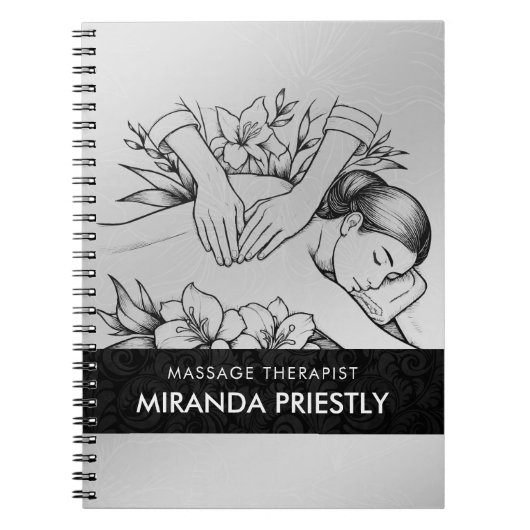 Massage Therapy Heilung Hände Energie Wellness-Cen Notizblock (Vorderseite)