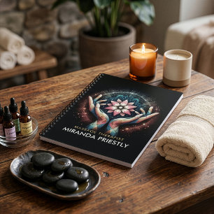 Massage Therapy Heilung Hände Energie Wellness-Cen Notizblock