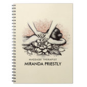 Massage Therapy Heilung Hände Energie Wellness-Cen Notizblock (Vorderseite)
