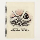 Massage Therapy Heilung Hände Energie Wellness-Cen Planer (Vorderseite)