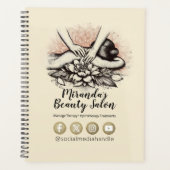 Massage Therapy Heilung Hände Energie Wellness-Cen Planer (Vorderseite)