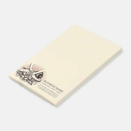 Massage Therapy Heilung Hände Energie Wellness-Cen Post-it Klebezettel (angewinkelt)