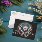 Massage Therapy Heilung Hände Energie Wellness-Cen Postkarte