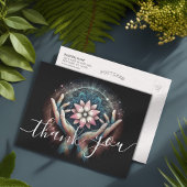 Massage Therapy Heilung Hände Energie Wellness-Cen Postkarte