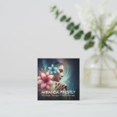 Massage Therapy Heilung Hände Energie Wellness-Cen Quadratische Visitenkarte (Stehend Vorderseite)