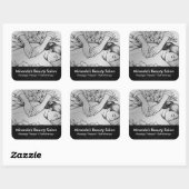 Massage Therapy Heilung Hände Energie Wellness-Cen Quadratischer Aufkleber (Blatt)