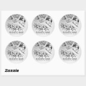 Massage Therapy Heilung Hände Energie Wellness-Cen Runder Aufkleber (Blatt)