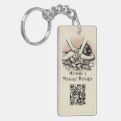 Massage Therapy Heilung Hände Energie Wellness-Cen Schlüsselanhänger (Vorderseite links)
