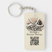 Massage Therapy Heilung Hände Energie Wellness-Cen Schlüsselanhänger (Vorderseite)