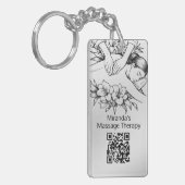 Massage Therapy Heilung Hände Energie Wellness-Cen Schlüsselanhänger (Vorderseite links)