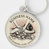 Massage Therapy Heilung Hände Energie Wellness-Cen Schlüsselanhänger (Vorne)