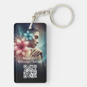 Massage Therapy Heilung Hände Energie Wellness-Cen Schlüsselanhänger (Rückseite)