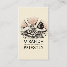 Massage Therapy Heilung Hände Energie Wellness-Cen Terminkarte