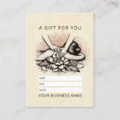 Massage Therapy Heilung Hände Energie Wellness-Cen Terminkarte (Vorderseite)