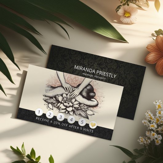 Massage Therapy Heilung Hände Energie Wellness-Cen Treuekarte