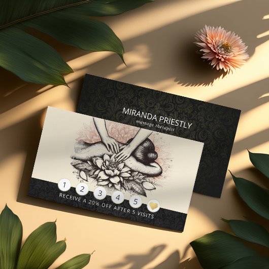 Massage Therapy Heilung Hände Energie Wellness-Cen Treuekarte