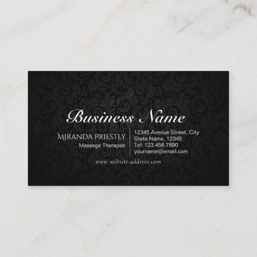 Massage Therapy Heilung Hände Energie Wellness-Cen Visitenkarte (Rückseite)