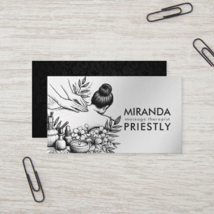 Massage Therapy Heilung Hände Energie Wellness-Cen Visitenkarte