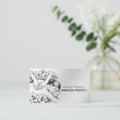 Massage Therapy Heilung Hände Energie Wellness-Cen Visitenkarte (Stehend Vorderseite)