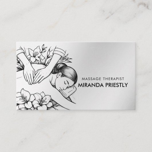 Massage Therapy Heilung Hände Energie Wellness-Cen Visitenkarte (Vorderseite)