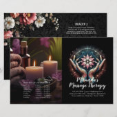 Massage Therapy Heilung Hände Preis Bifold Flyer (Vorne/Hinten)