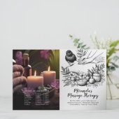Massage Therapy Heilung Hände Preis Bifold Flyer (Stehend Vorderseite)