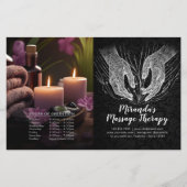 Massage Therapy Heilung Hände Preis Bifold Flyer (Vorderseite)