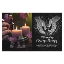 Massage Therapy Heilung Hände Preis Bifold Flyer