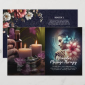 Massage Therapy Heilung Hände Preis Bifold Flyer (Vorne/Hinten)