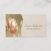 Massage Therapy Heilung Hände Reiki WELLNESS-CENTE Visitenkarte (Vorderseite)