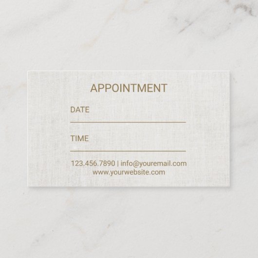 Massage Therapy Heilung Hände Wellness-Center Erne Terminkarte (Rückseite)