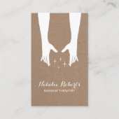 Massage Therapy Heilung Hände Wellness-Center Rust Visitenkarte (Vorderseite)