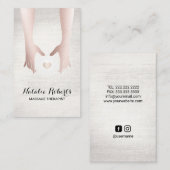 Massage Therapy Reiki Energy Healing WELLNESS-CENT Visitenkarte (Vorne/Hinten)