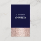 Massage Therapy Rose Gold Healing Hands Wellness-C Visitenkarte (Rückseite)