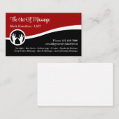 Massage Therapy Services Moderne Visitenkarten Visitenkarte (Vorne/Hinten)