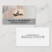 Massage Therapy Session | Back Massage Wellness-Ce Visitenkarte (Vorne/Hinten)