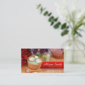 Massage Therapy/Spa/Health Visitenkarte (Stehend Vorderseite)