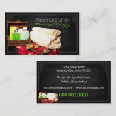 Massage Therapy/Spa/Health Visitenkarte (Vorne/Hinten)