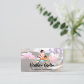 Massage Therapy | Spa Oils Salts Visitenkarte (Stehend Vorderseite)