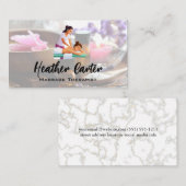 Massage Therapy | Spa Oils Salts Visitenkarte (Vorne/Hinten)