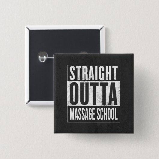 Massage Therapy Student School Abschluss Geschenk Button (Vorne & Hinten)
