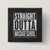 Massage Therapy Student School Abschluss Geschenk Button (Vorderseite)