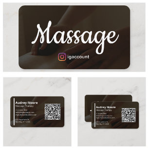 Massage Therapy Vorlagen Design ganzheitliche Mass Visitenkarte