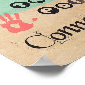 Massage Therapy Words Poster (Ecke)