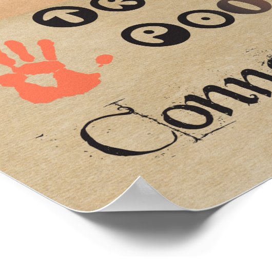 Massage Therapy Worte Poster Art (Ecke)