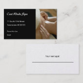 Massage übergibt Foto Terminkarte (Vorne/Hinten)