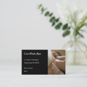 Massage übergibt Foto Terminkarte (Stehend Vorderseite)