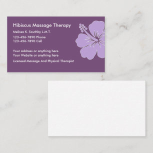 Massage und Physiotherapie Visitenkarte
