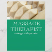 Massage und Therapeut Flyer (Vorne)