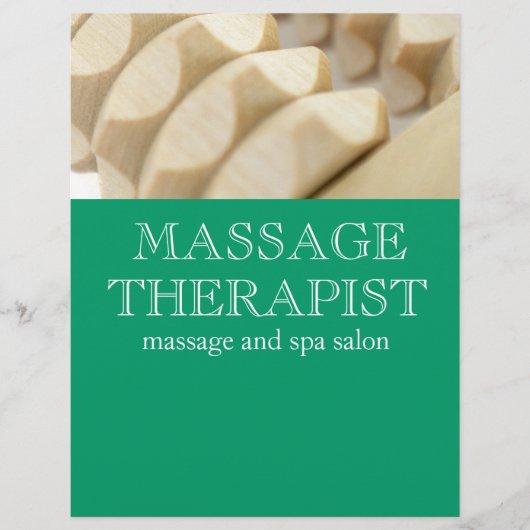 Massage und Therapeut Flyer (Vorne)